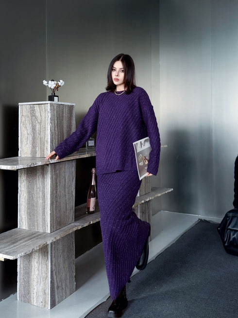 Diagonal Knit Texture Series